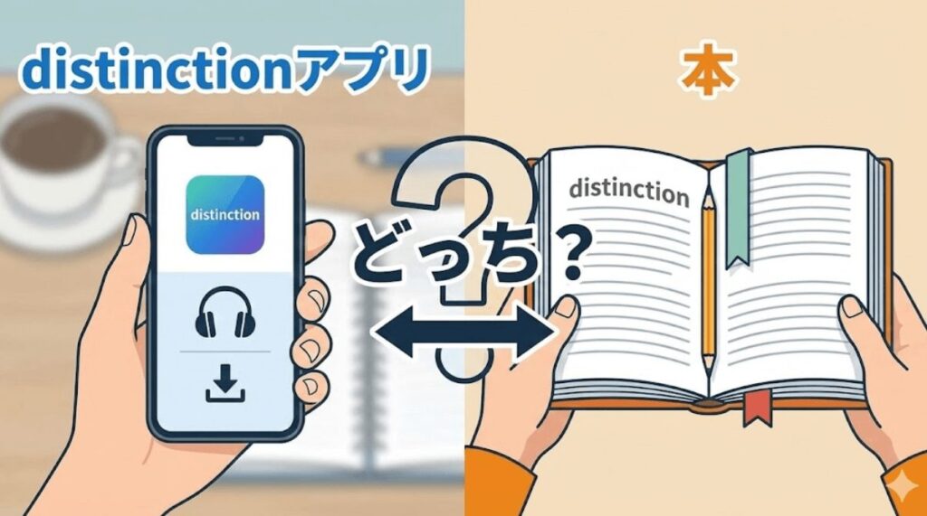 Distinctionはアプリと本どっちがいいか違いを徹底比較！